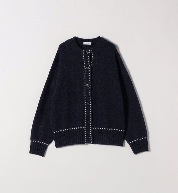 SHIPS any「SHIPS any:〈手洗い可能〉ステッチ デザイン ルーズ ニット カーディガン」|カーディガン|