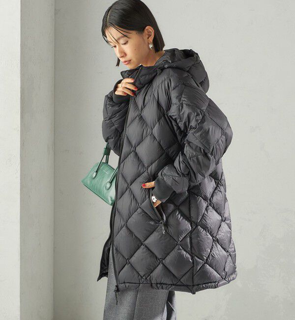 SHIPS for women「【SHIPS別注】Wai+ &times; TAION:〈手洗い可能〉ミディ ダウン コート」|ダウン|