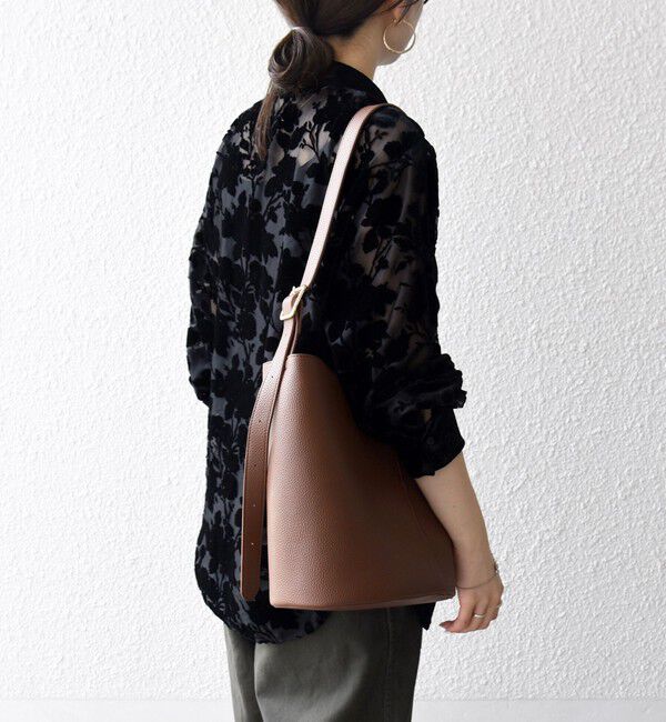 SHIPS any「SHIPS any:〈手洗い可能〉フラワー オパール シアー シャツ ブラウス」|シャツ・ブラウス|