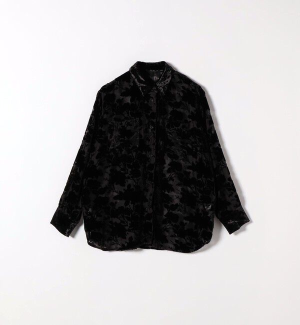 SHIPS any「SHIPS any:〈手洗い可能〉フラワー オパール シアー シャツ ブラウス」|シャツ・ブラウス|