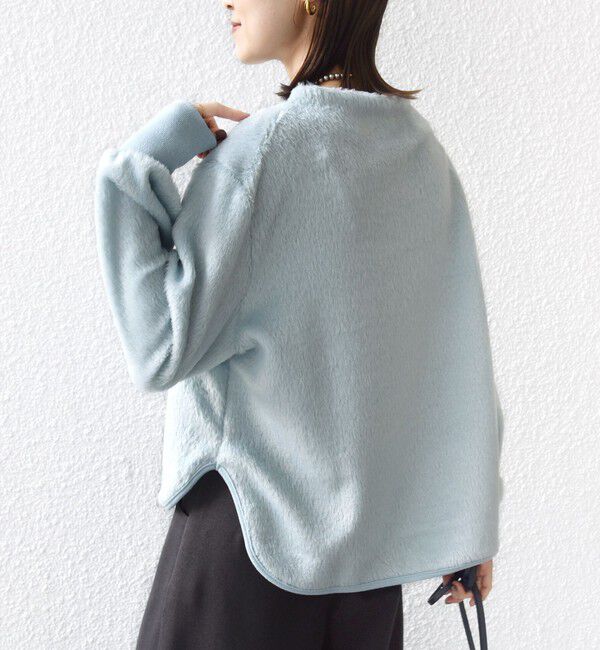 SHIPS for women「【WEB限定】〈手洗い可能〉バルフィー ロング シャギー ボトルネック プルオーバー」|ニット・セーター|