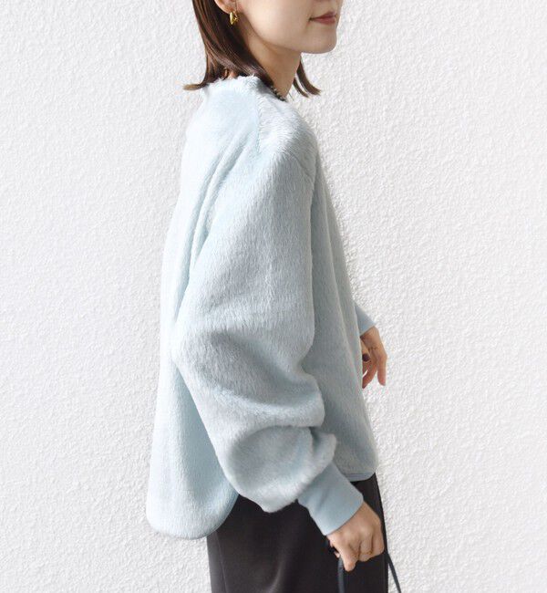 SHIPS for women「【WEB限定】〈手洗い可能〉バルフィー ロング シャギー ボトルネック プルオーバー」|ニット・セーター|