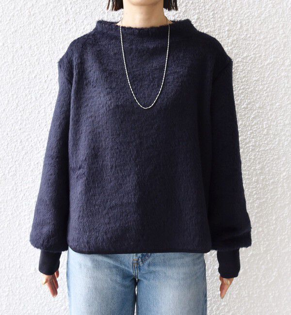 SHIPS for women「【WEB限定】〈手洗い可能〉バルフィー ロング シャギー ボトルネック プルオーバー」|ニット・セーター|