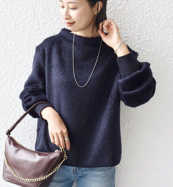SHIPS for women「【WEB限定】〈手洗い可能〉バルフィー ロング シャギー ボトルネック プルオーバー」|ニット・セーター|