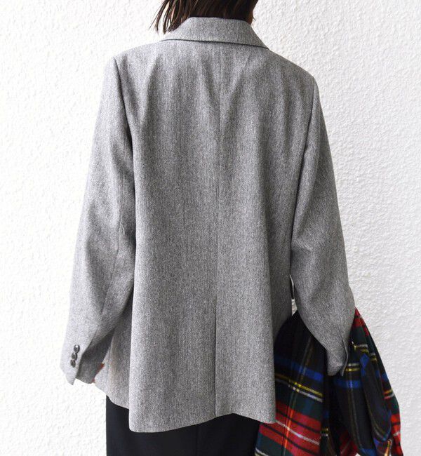 SHIPS for women「〈手洗い可能〉ウール 調 合繊 ダブル ジャケット」|テーラードジャケット|