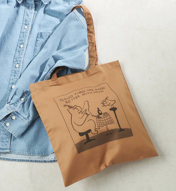 SHIPS for women「Shiomi Wada&times;SHIPS: トートバッグ」|トートバッグ|キャメル