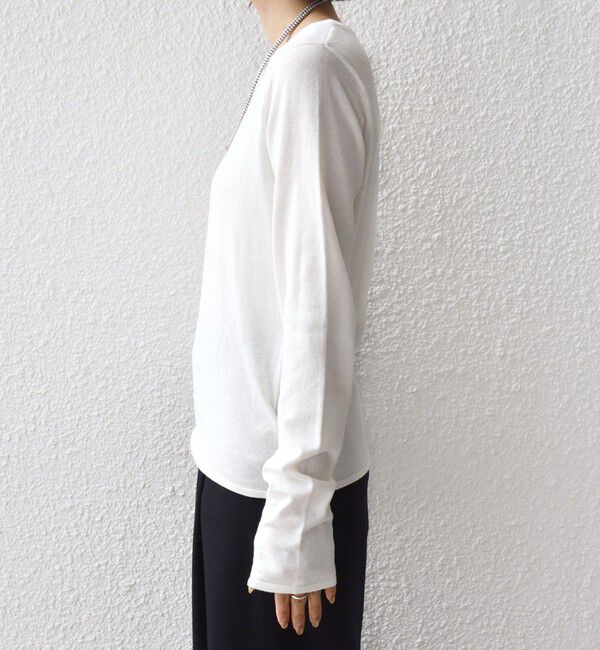 SHIPS for women「〈洗濯機可能〉ラメ クルーネック 長袖 ニット」|ニット・セーター|