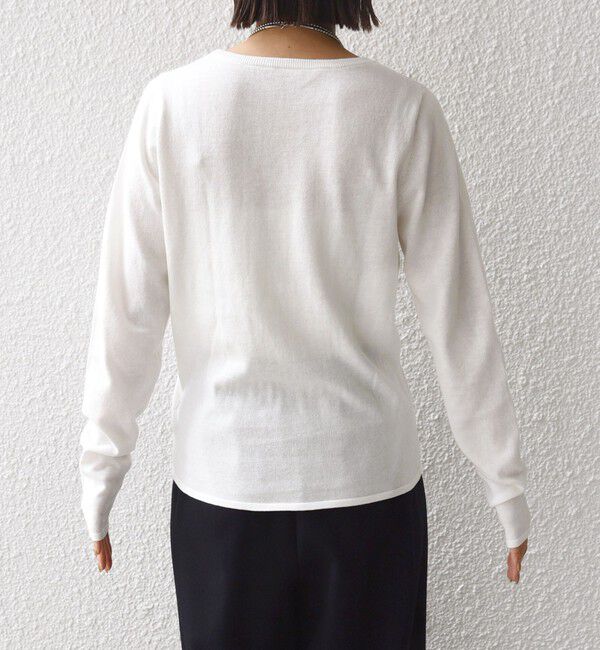 SHIPS for women「〈洗濯機可能〉ラメ クルーネック 長袖 ニット」|ニット・セーター|