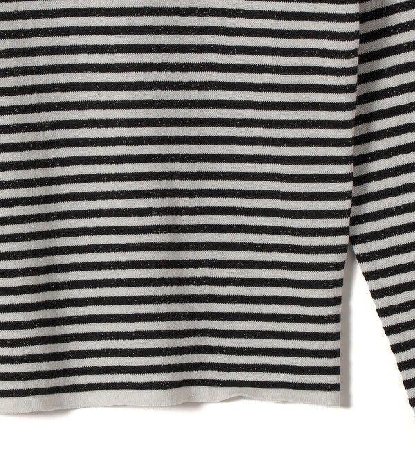 SHIPS for women「〈洗濯機可能〉ラメ クルーネック 長袖 ニット」|ニット・セーター|