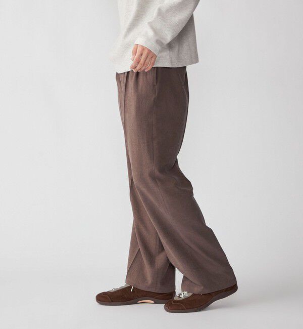 SHIPS「City Ambient Products: ドレープ 2タック ワイド スラックス」|スラックス|