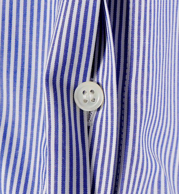 SHIPS for women「〈洗濯機可能〉フリル カフス バンド カラー シャツ」|シャツ・ブラウス|