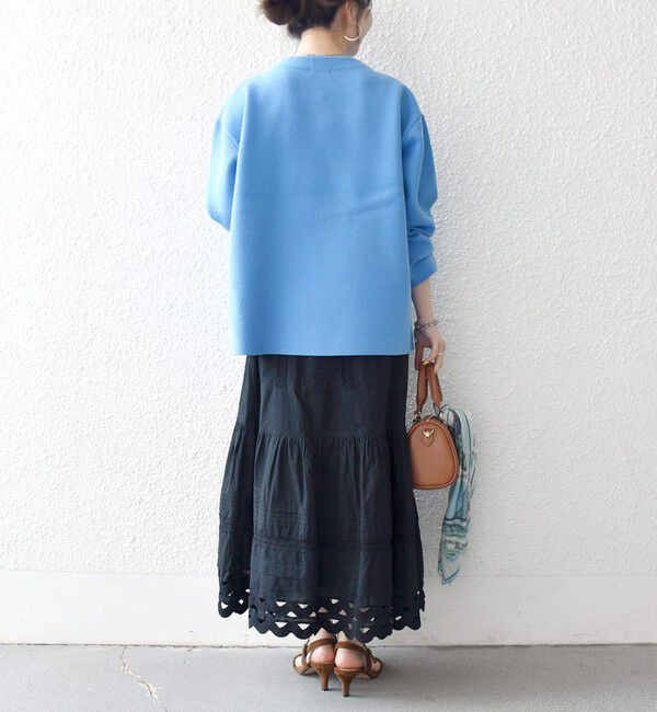 SHIPS any「SHIPS any:〈洗濯機可能〉キャンブリック レース ギャザー ボリューム スカート」|スカート|