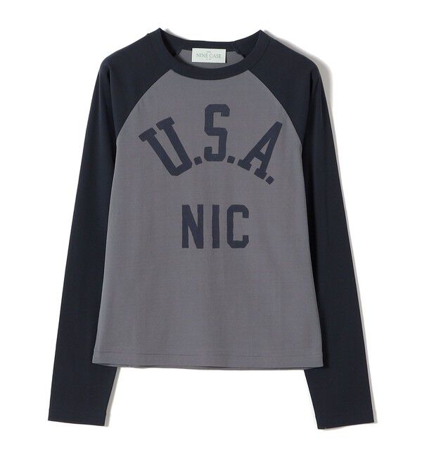 SHIPS for women「NINE CASE:〈手洗い可能〉シアー ラグラン TEE」|Tシャツ・カットソー|