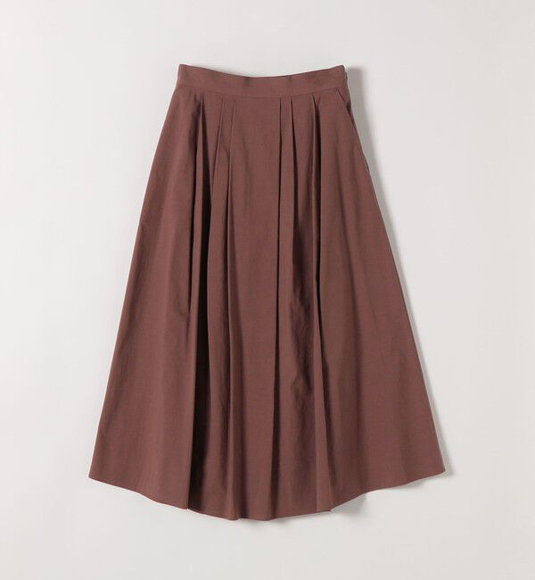 SHIPS any「《予約》SHIPS any:〈洗濯機可能〉コットンミックス タイプライター フレア タック スカート」|スカート|