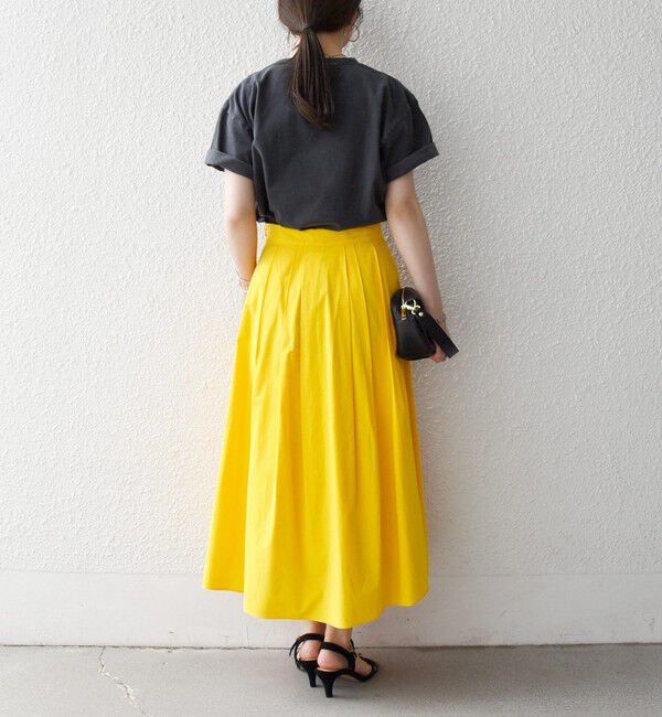 SHIPS any「《予約》SHIPS any:〈洗濯機可能〉コットンミックス タイプライター フレア タック スカート」|スカート|