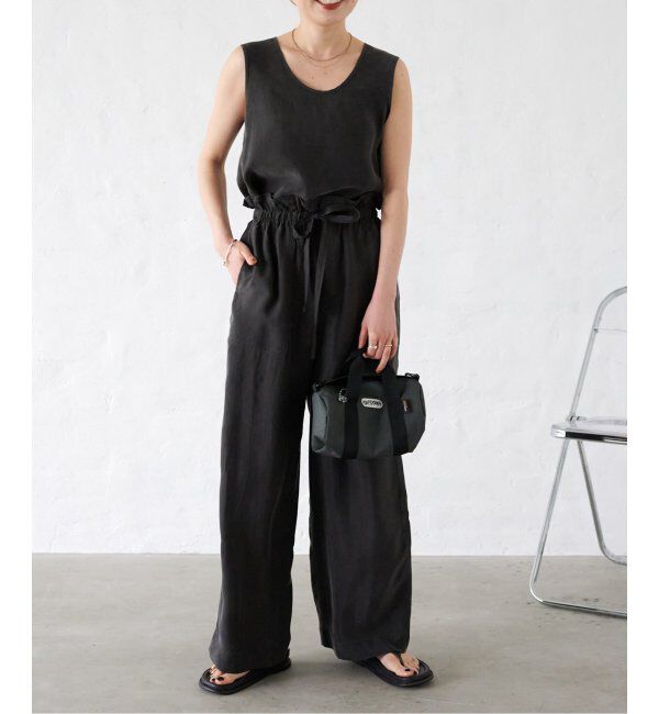 OUTDOOR PRODUCTS Usual Things「新色追加 キュプラステッチワークドロストワイドパンツ セットアップ対応」|スラックス|