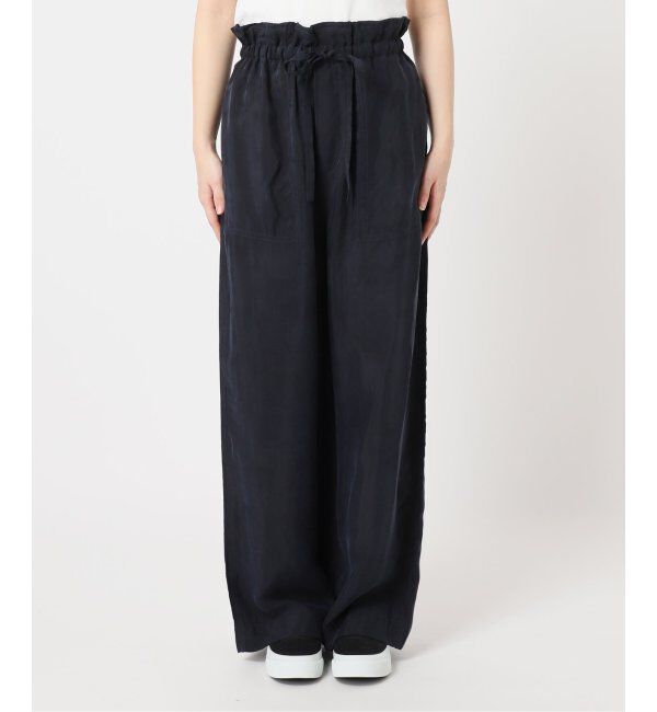 OUTDOOR PRODUCTS Usual Things「新色追加 キュプラステッチワークドロストワイドパンツ セットアップ対応」|スラックス|