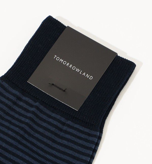 TOMORROWLAND GOODS「TOMORROWLAND コットンナイロン ボーダーソックス」|ソックス|