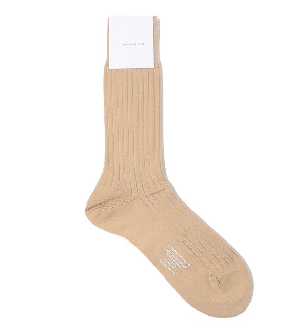TOMORROWLAND GOODS「TOMORROWLAND コットンナイロン ソックス」|ソックス|43 ベージュ