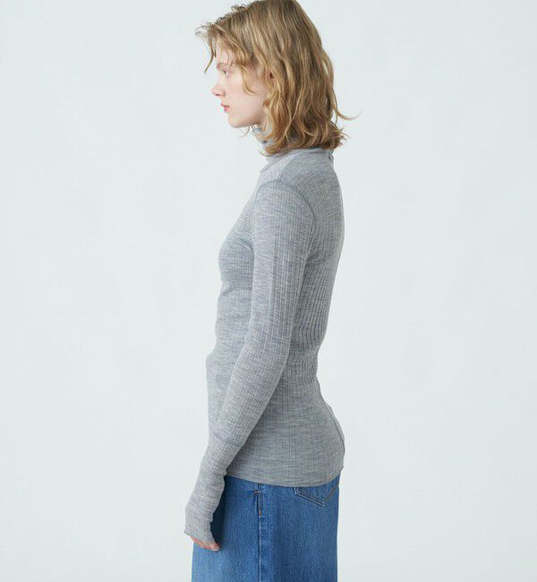 MACPHEE「ウールリブ タートルネックプルオーバー」|Tシャツ・カットソー|