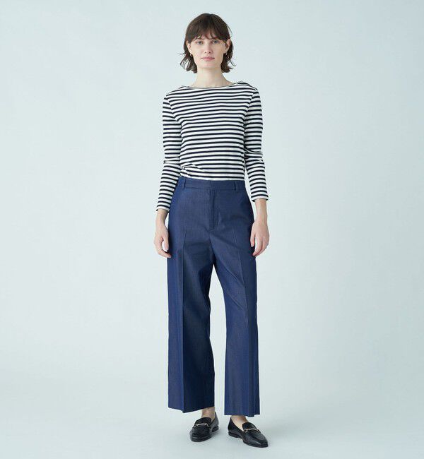 TOMORROWLAND collection「コットンシルクデニム ワイドストレートパンツ」|その他|