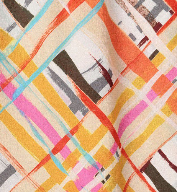 Ballsey「プラッドペイントプリント イージーラップスカート」|スカート|