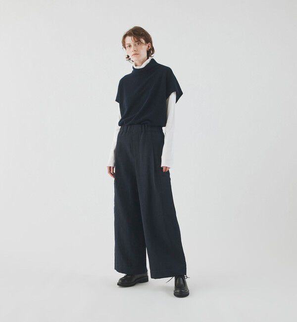 GALERIE VIE「ファインブークレー ミドルネックベスト」|ベスト・ジレ|