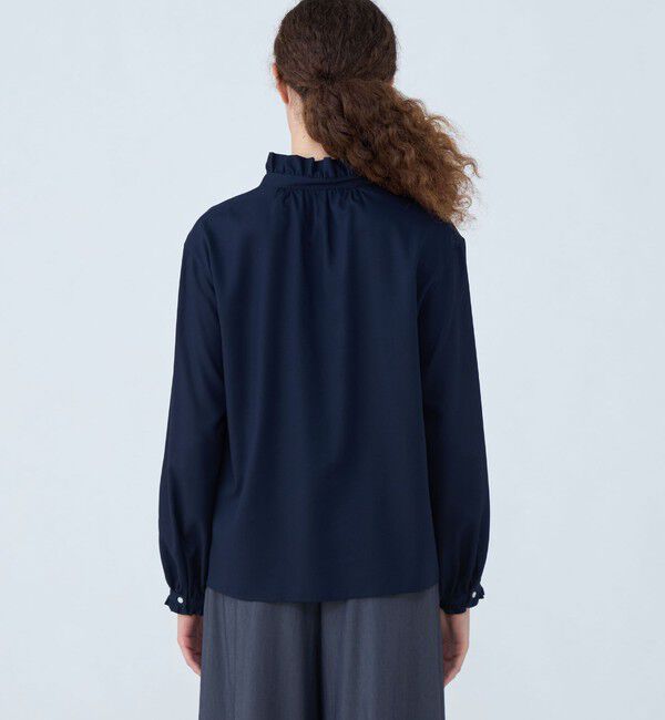 Ballsey「グロスアムンゼン フリルカラーリボンブラウス」|シャツ・ブラウス|