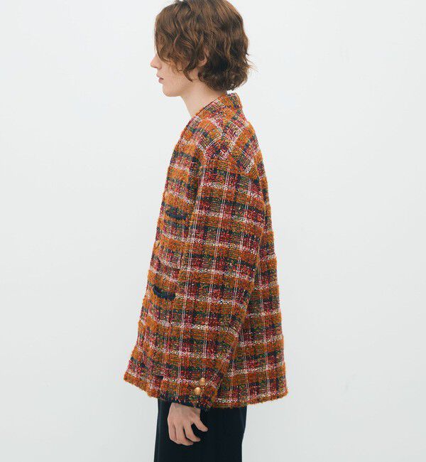 CABaN「CABaN ループツイード ノーカラージャケット」|ノーカラージャケット|