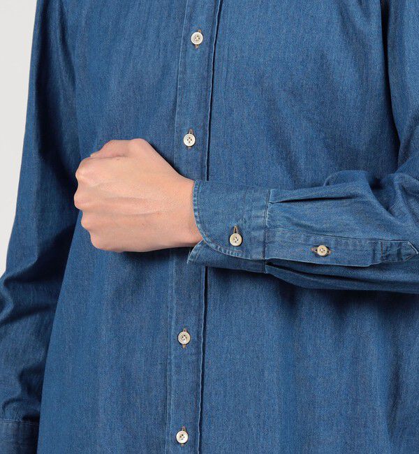 TOMORROWLAND MENS「TOMORROWLAND PILGRIM コットンデニム ボタンダウンシャツ」|シャツ・ブラウス|