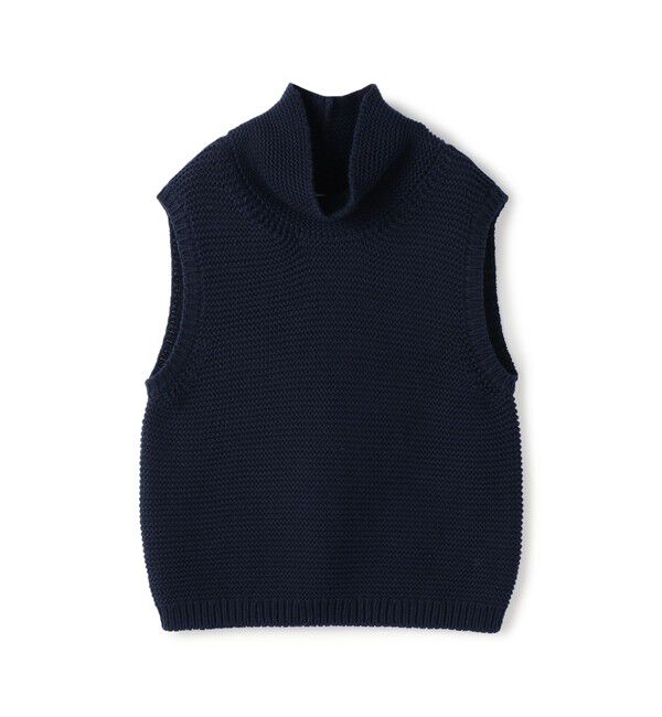 GALERIE VIE「コットンスピンテープ オフネックベスト」|ベスト・ジレ|69 ネイビー