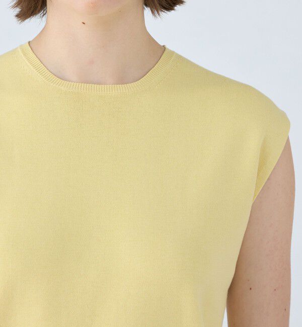 Ballsey「ハイゲージコットン ノースリーブプルオーバー」|ニット・セーター|