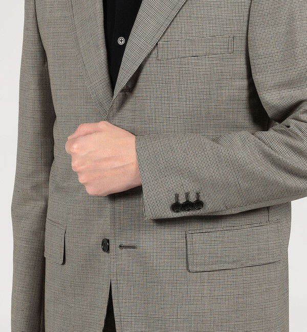 TOMORROWLAND MENS「ウールモヘヤ シングルブレステッド 3Ｂジャケット」|テーラードジャケット|