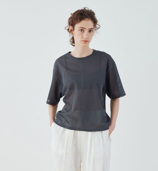 GALERIE VIE「コンパクトラッセル クルーネックプルオーバー」|Tシャツ・カットソー|