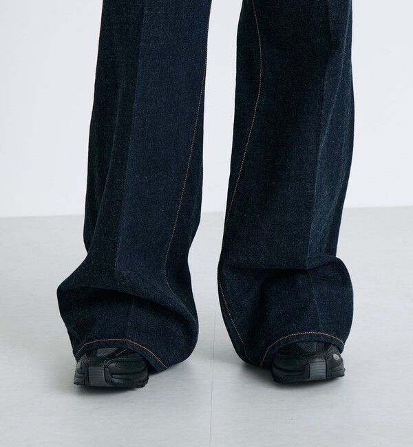 Edition「ワンウオッシュエッセンシャルデニム フレアパンツ」|デニム|