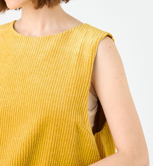 Ballsey「ラメコーデュロイ フロンタブルトップス」|シャツ・ブラウス|