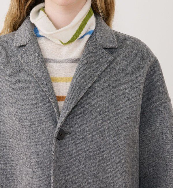 GALERIE VIE「ウールダブルフェイス キモノスリーブコート」|チェスターコート|