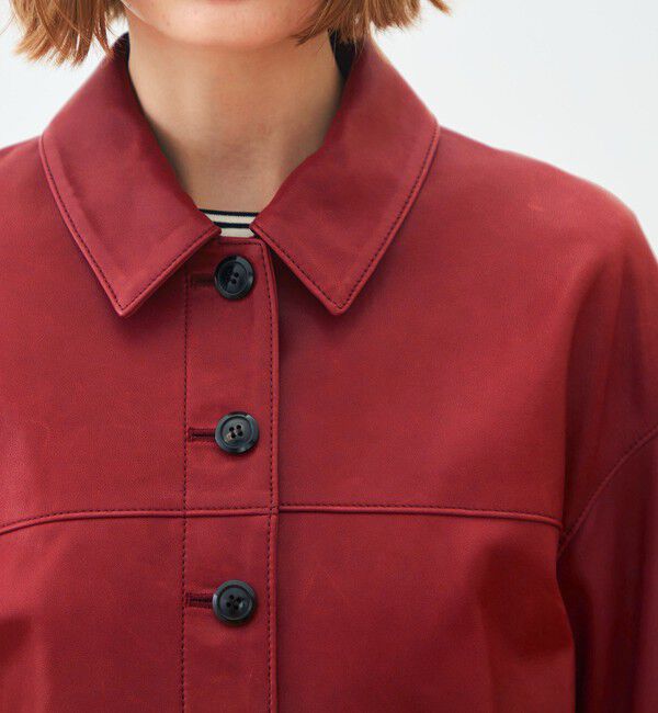 TOMORROWLAND collection「ベジタブルレザー コクーンブルゾン」|ブルゾン・スタジャン|