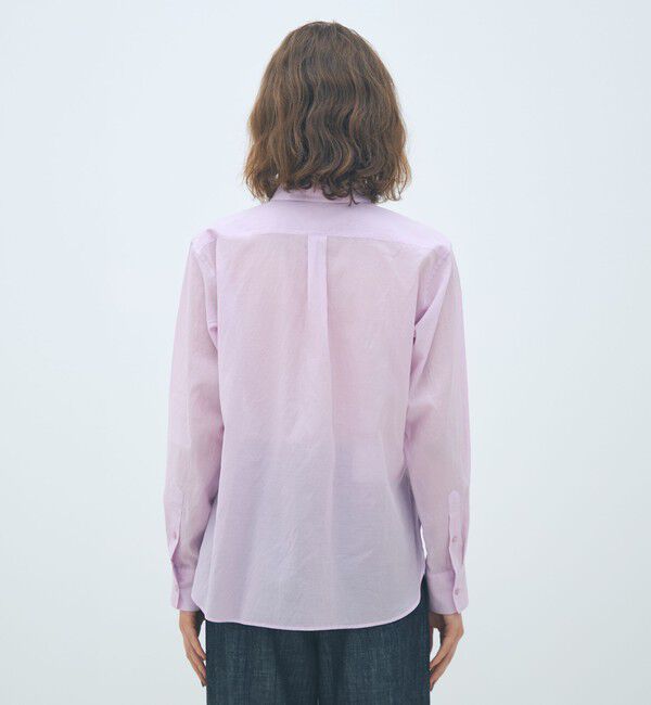 MACPHEE「コットンシルクローン レギュラーカラーシャツ」|シャツ・ブラウス|