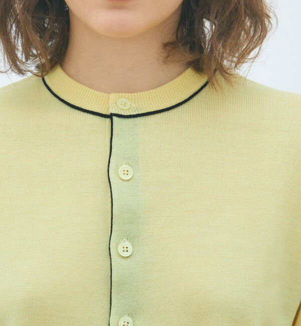 MACPHEE「プレーンウール クルーネックカーディガン」|カーディガン|