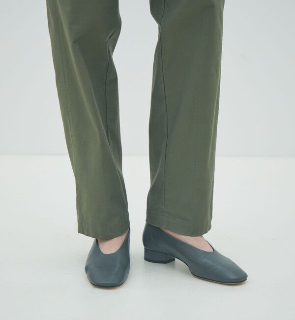 MACPHEE「バックサテンスラブストレッチ テーパードパンツ」|カーゴ|