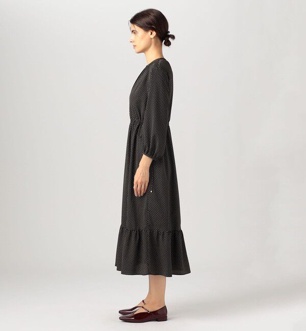 Ballsey「ミニドットプリント ティアードワンピース」|ワンピース|