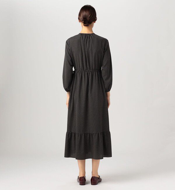 Ballsey「ミニドットプリント ティアードワンピース」|ワンピース|