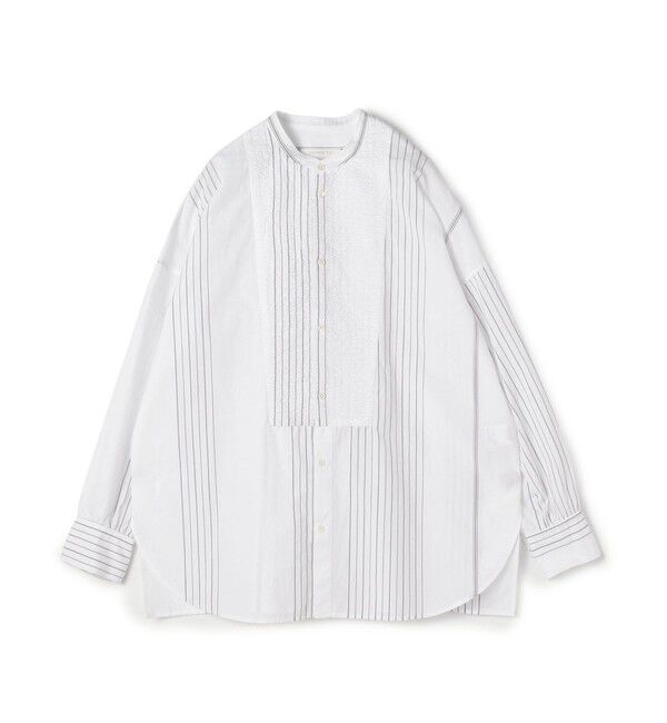 GALERIE VIE「コットンサッカー シャーリングブザムシャツ」|シャツ・ブラウス|14 ホワイト系