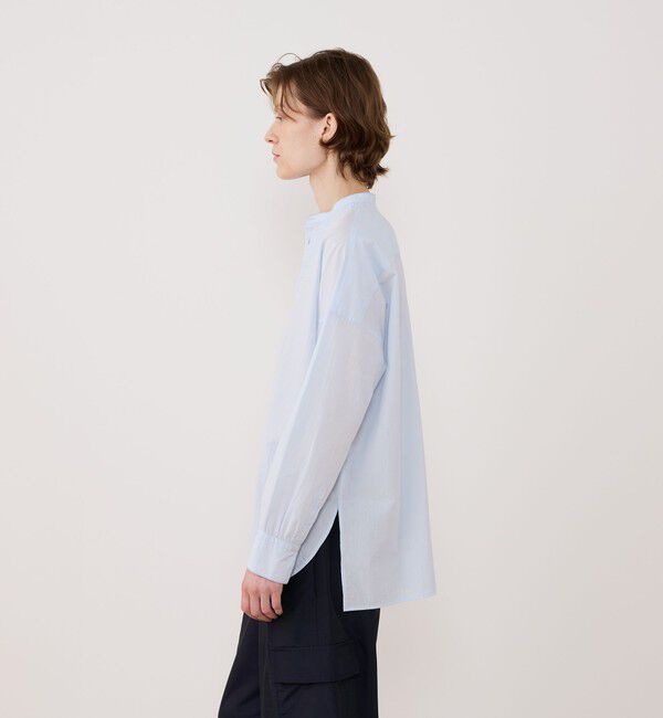 GALERIE VIE「コットンサッカー シャーリングブザムシャツ」|シャツ・ブラウス|