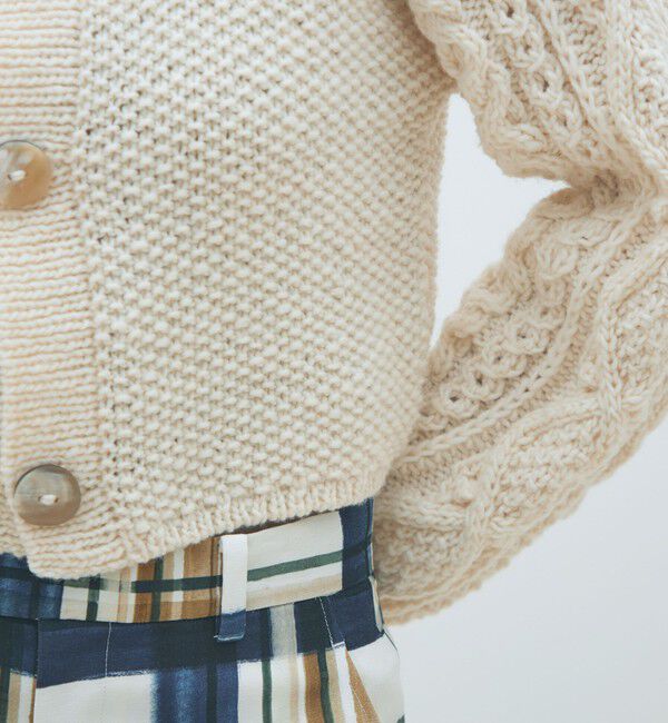 MACPHEE「ハンドニット ショートカーディガン」|カーディガン|