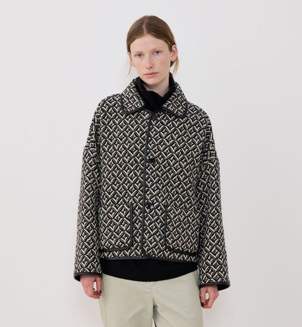 GALERIE VIE「ウールテシード バルカラーショートコート」|その他|