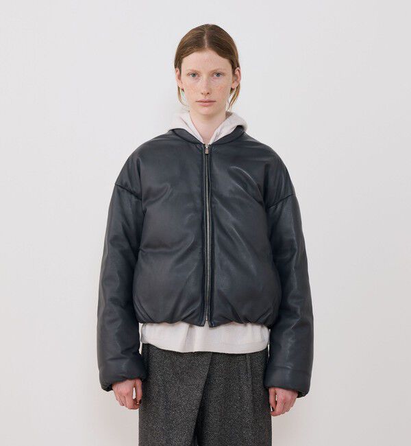 GALERIE VIE「シープダウン オーバルブルゾン」|ダウン|