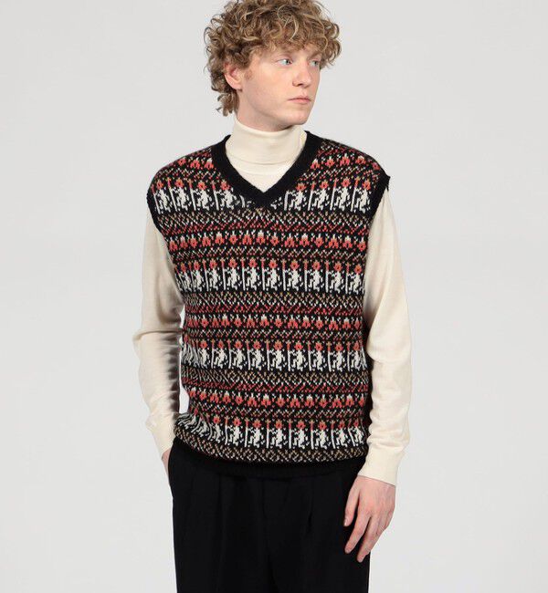 TOMORROWLAND BUYING WEAR「【別注】Raffa Molina フェアアイル Vネック ニットベスト」|ニット・セーター|