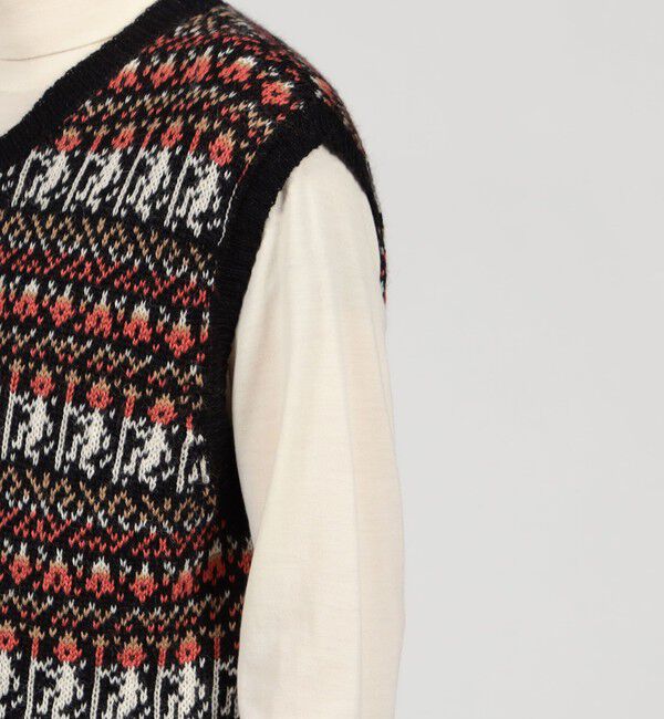 TOMORROWLAND BUYING WEAR「【別注】Raffa Molina フェアアイル Vネック ニットベスト」|ニット・セーター|